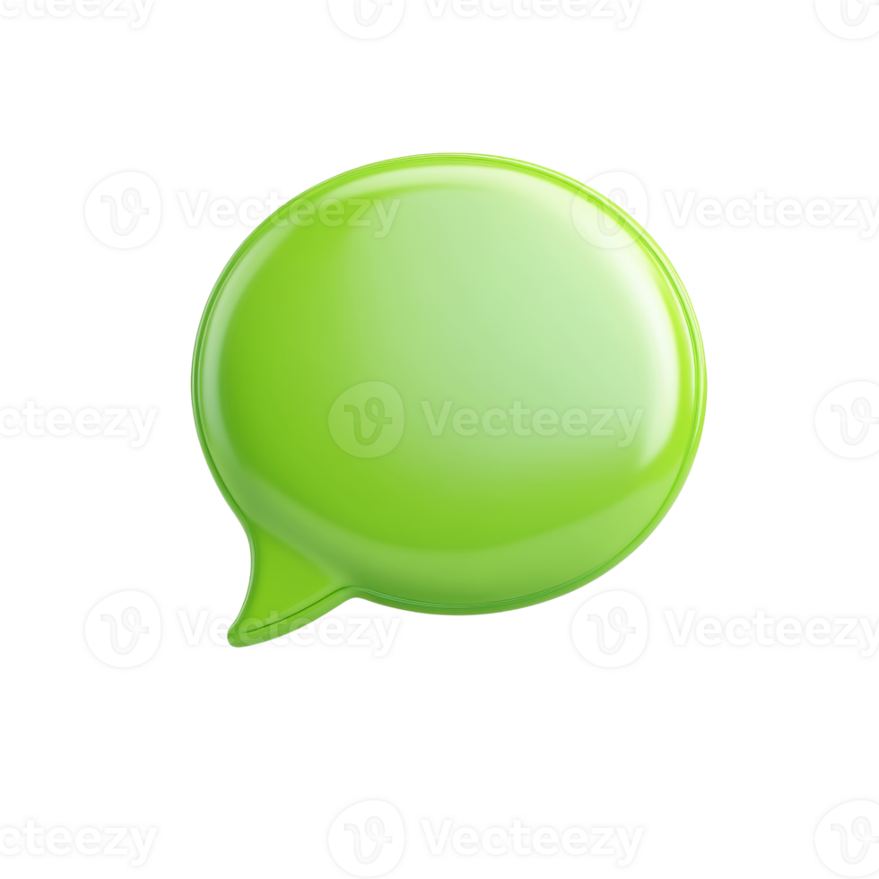 Luminous lime communication bubble on a clean backdrop offering clarity and vibrancy png