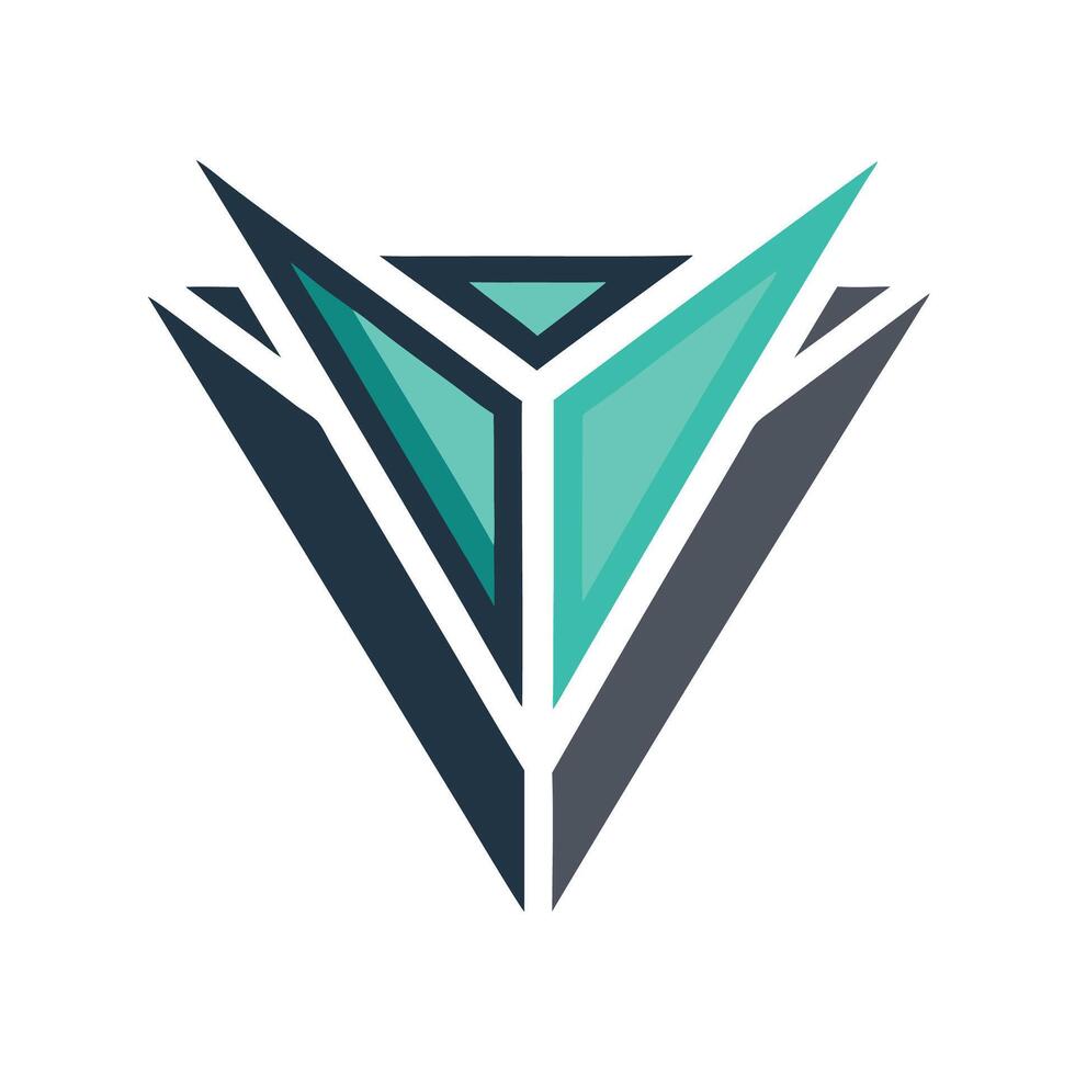 Minimalist logo design featuring geometric shapes symbolizing the essence of cutting in a sleek and modern style, suitable for various industries and branding needs vector