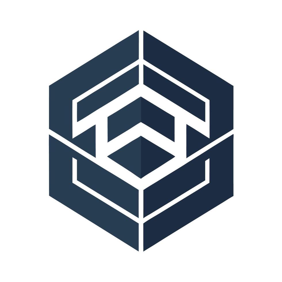Sleek minimalist logo representing a carbon negative material design for sustainable future solutions in ecofriendly technology vector