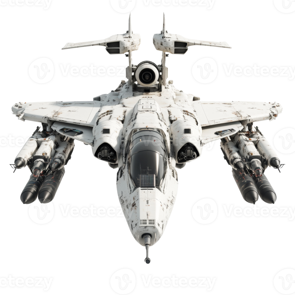 Futuristic Fighter Craft. Advanced Military Aerospace Vehicle Concept Rendering png