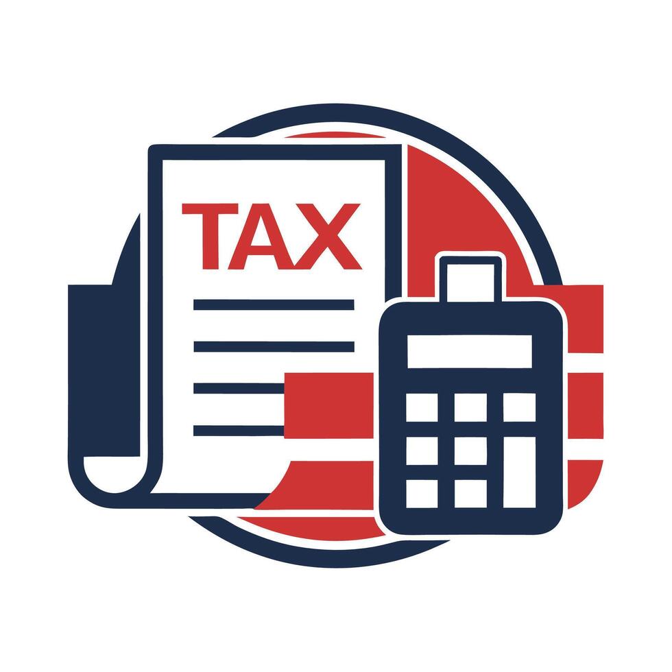 Professional consultancy logo design for tax services showcasing clarity and reliability with a focus on financial expertise in an organized layout vector