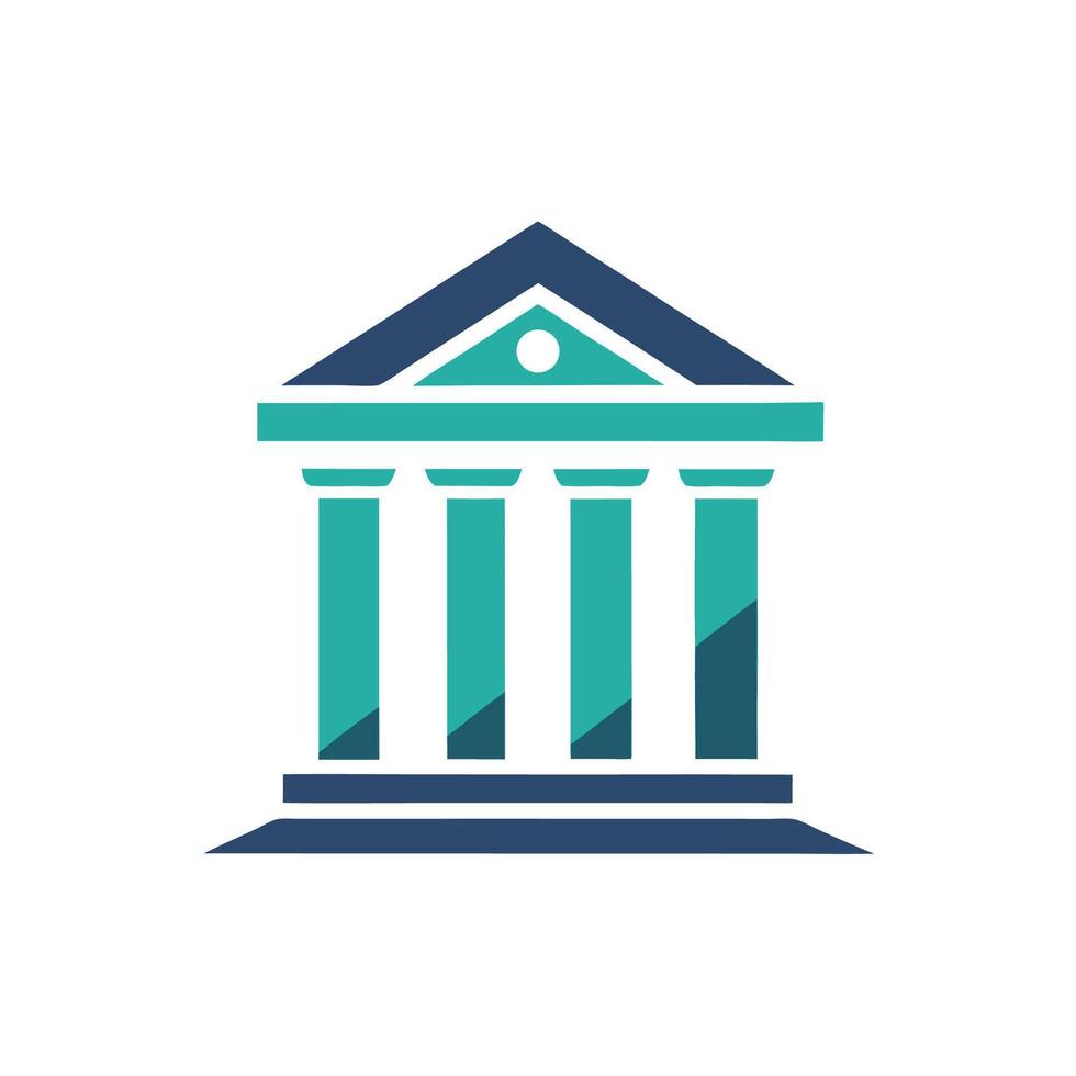 Minimalist logo representing a modern banking institution that emphasizes innovation and professionalism in financial services and customer relations vector