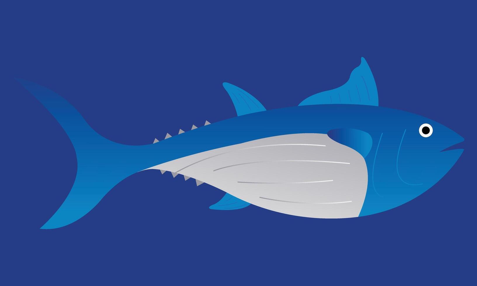 illustration graphic of big tuna fish in the sea, perfect for international day, world tuna day, celebrate, greeting card, etc. vector