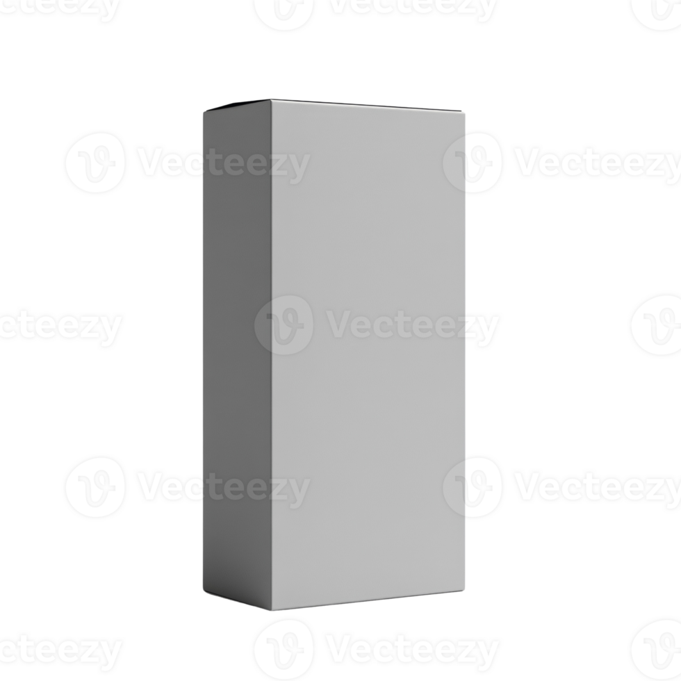 Elevated rectangular packaging mockup on a clean backdrop for product presentation and branding possibilities png