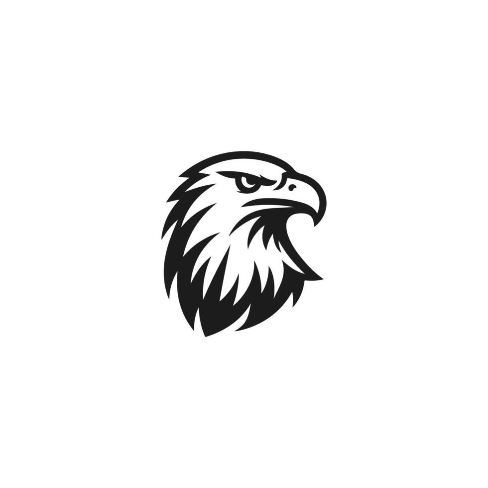Eagle hawk head logo vector