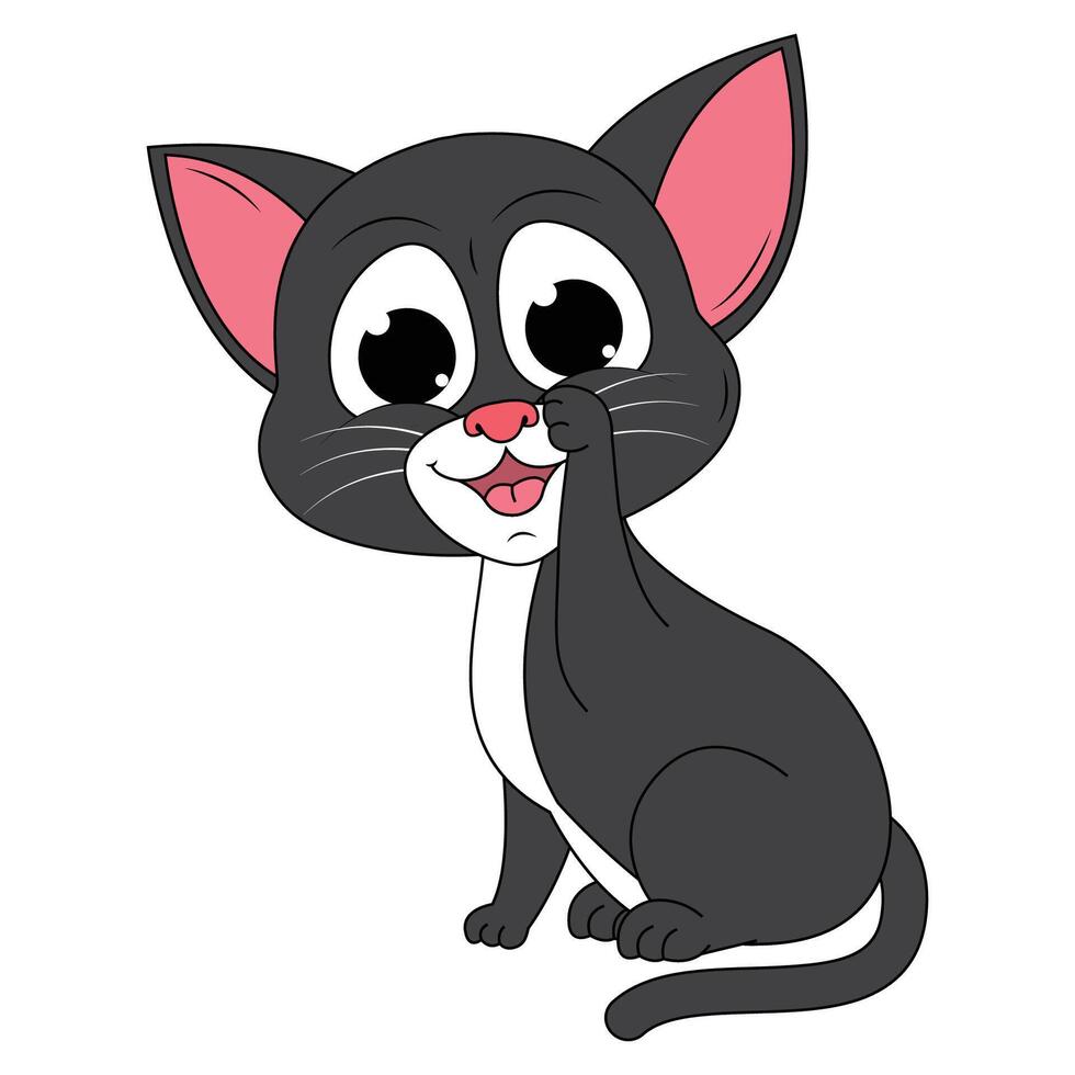 Cat Animal Cartoon Illustration vector