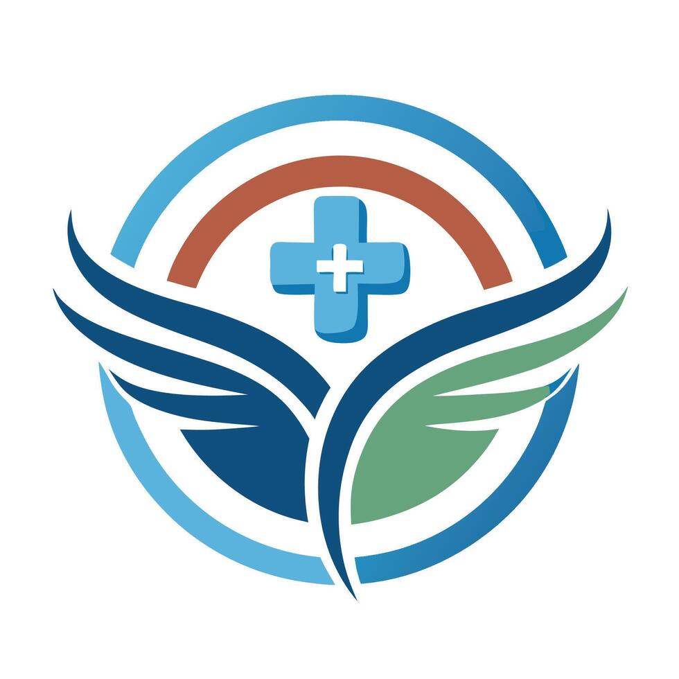 Professional logo design for a medical practice featuring clean lines and a vibrant, soothing color palette suitable for healthcare branding vector