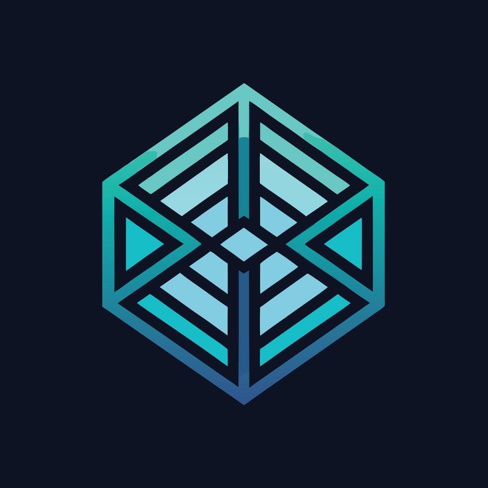 Sleek minimalist logo design representing a smart contracts startup with geometric elements and a modern aesthetic vector