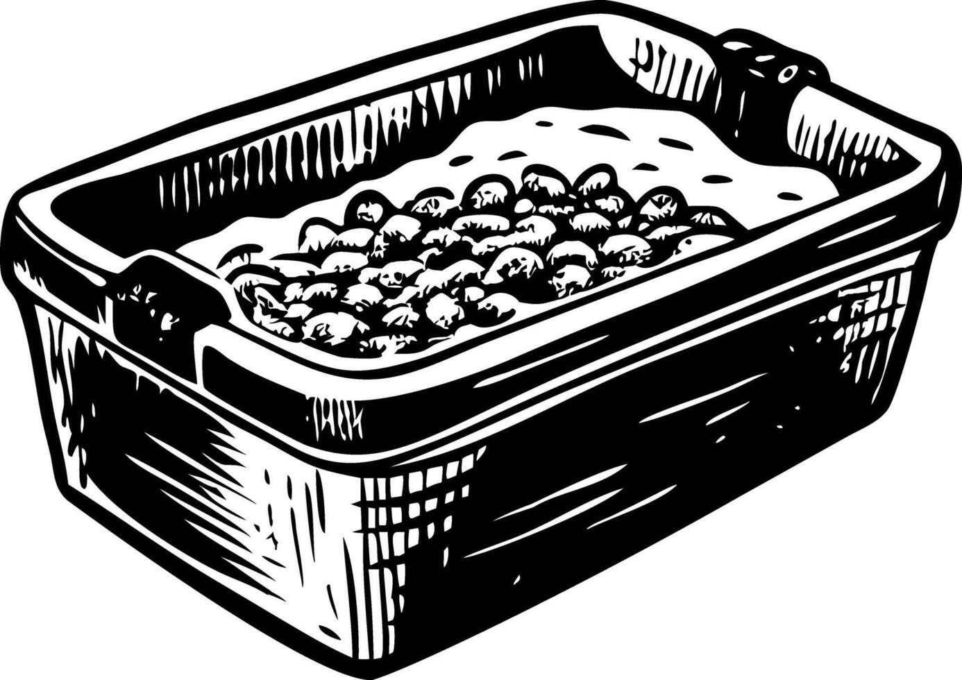Animal food illustration in vintage style vector