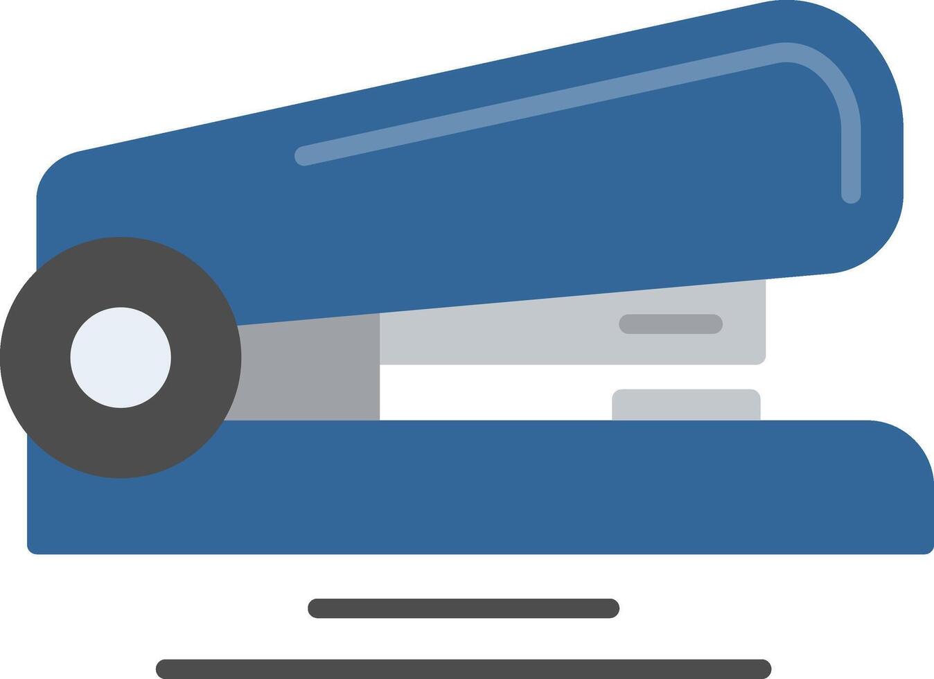 Stapler Flat Multicolored Icon Design vector