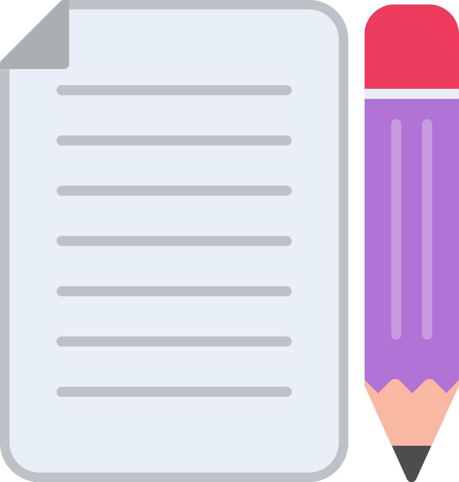 Page Flat Multicolored Icon Design vector