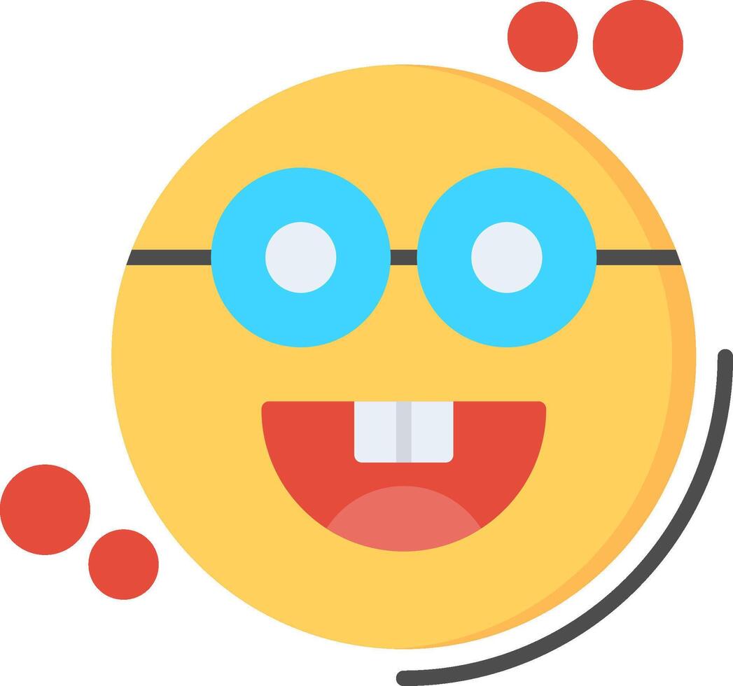 Galsses Flat Multicolored Icon Design vector