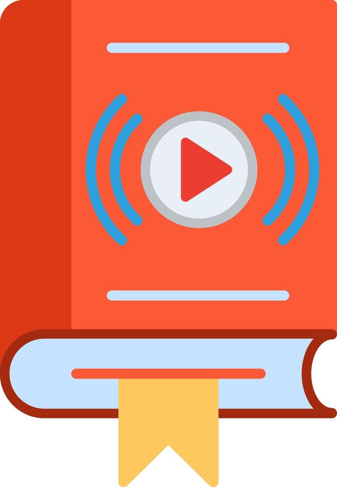 Media Flat Multicolored Icon Design vector