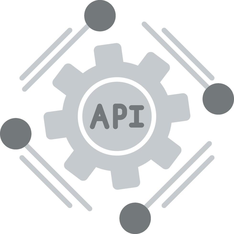 Api Flat Multicolored Icon Design vector