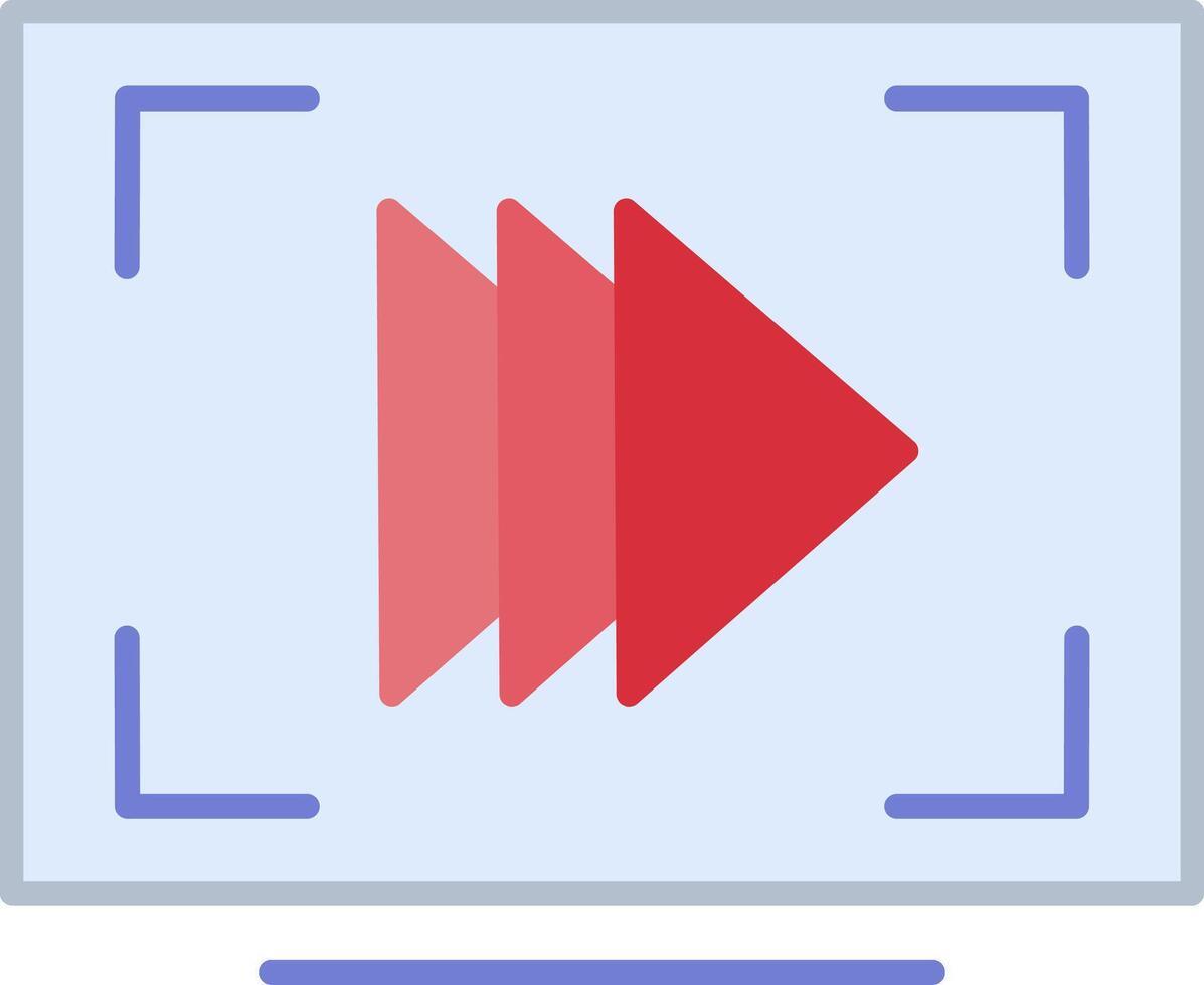 Slow Motion Flat Multicolored Icon Design vector