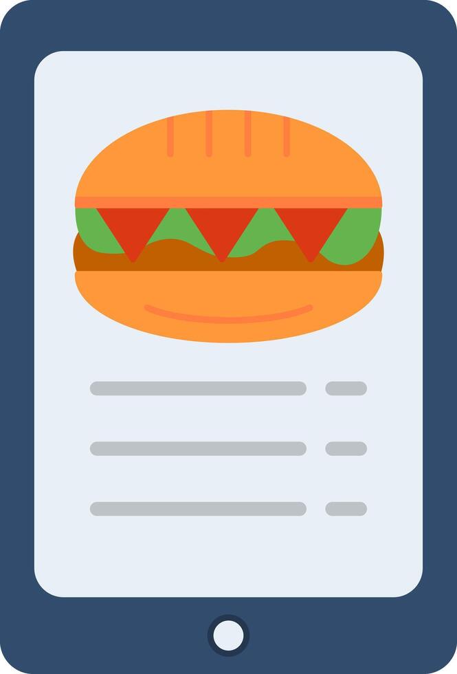 Online order Flat Multicolored Icon Design vector