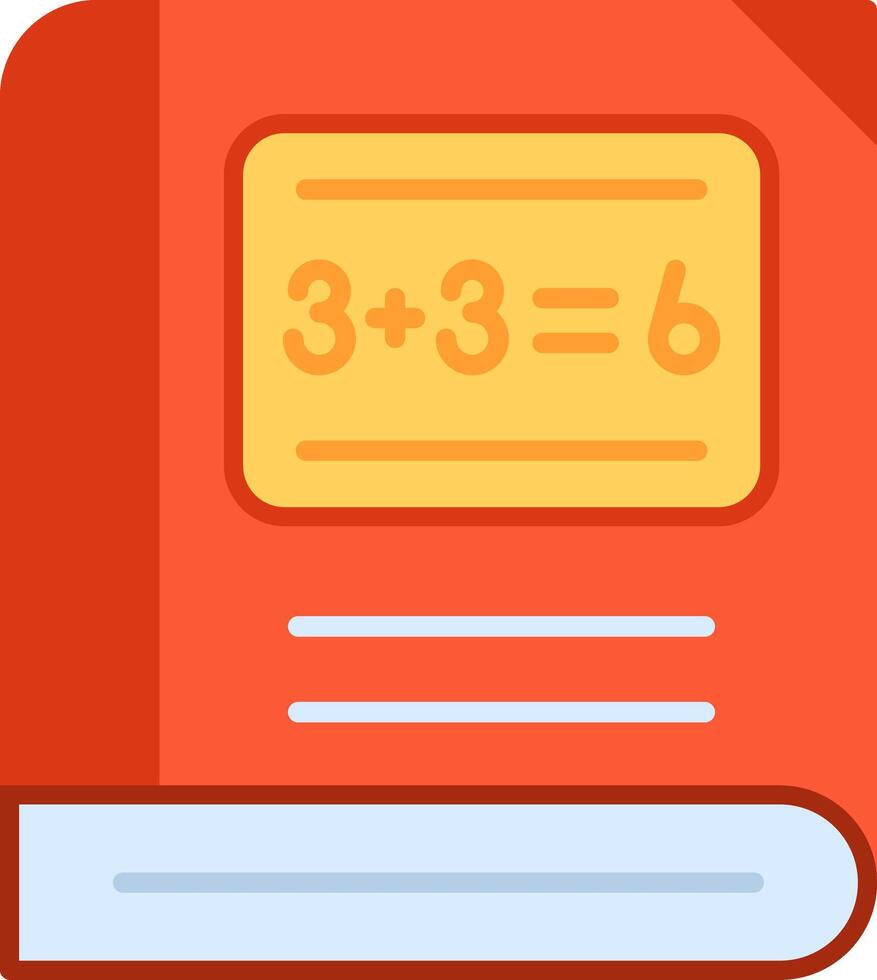 Math Flat Multicolored Icon Design vector