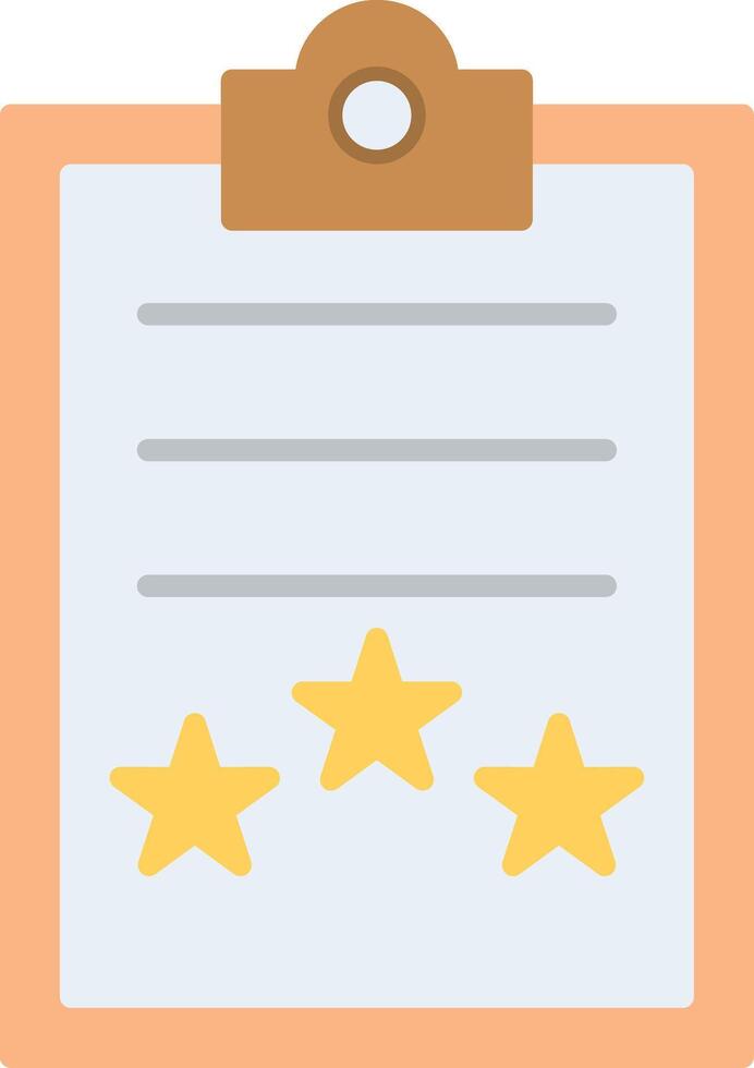 Result Flat Multicolored Icon Design vector