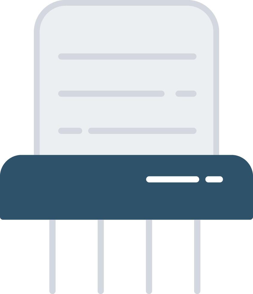 Paper Shredder Flat Multicolored Icon Design vector