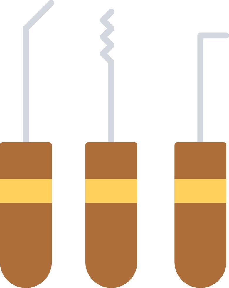 Lockpick Flat Multicolored Icon Design vector