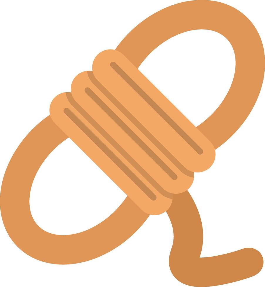 Rope Flat Multicolored Icon Design vector