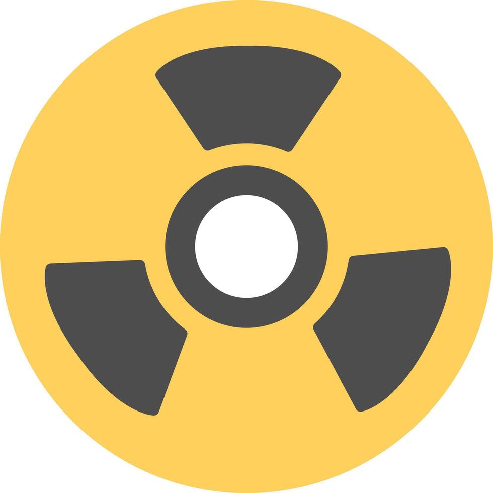 Nuclear Flat Multicolored Icon Design vector