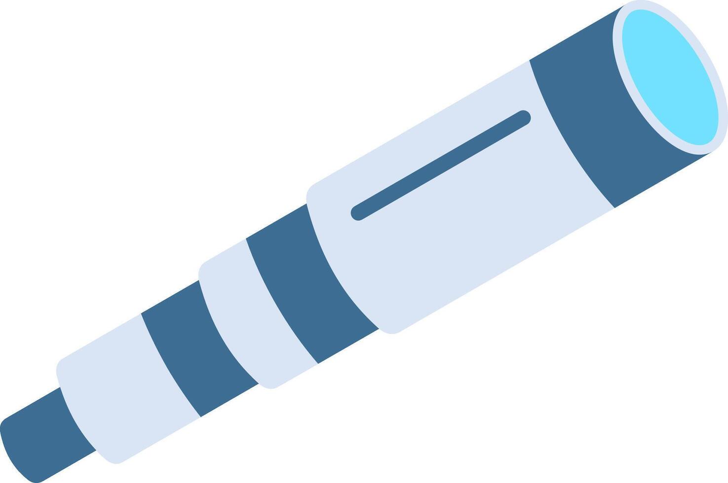 Binocular Flat Multicolored Icon Design vector