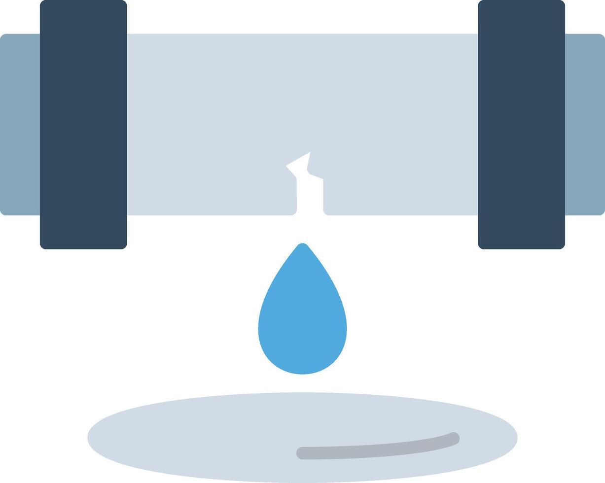 Leak Flat Multicolored Icon Design vector