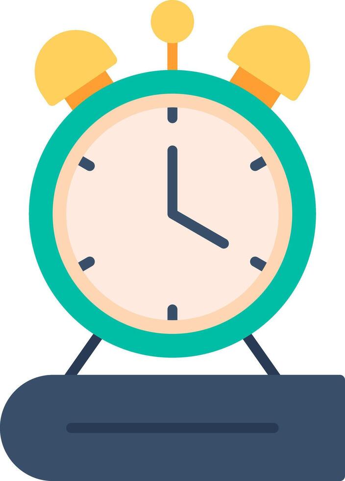 An alarm clock on top of a desk vector