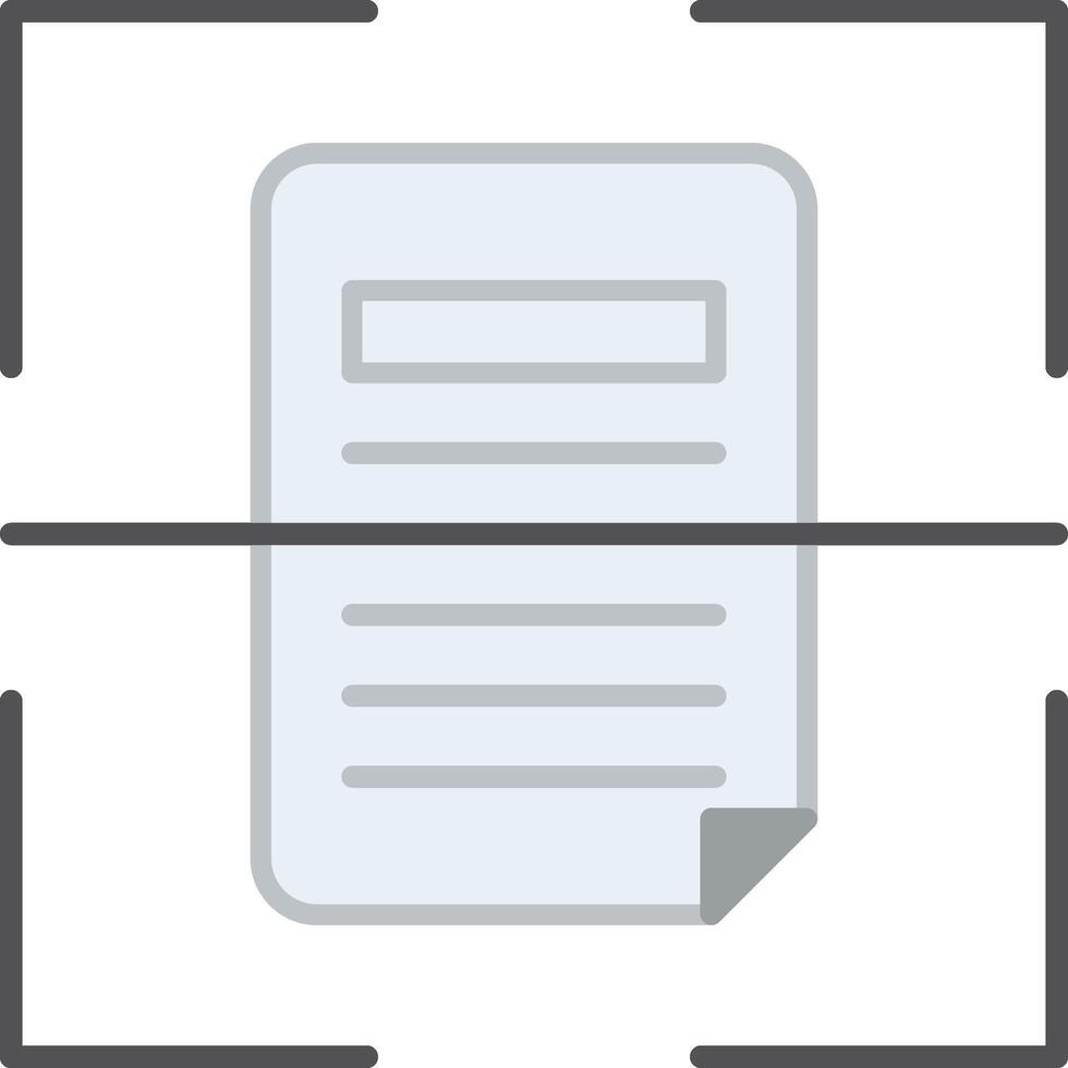 Scan Flat Multicolored Icon Design vector