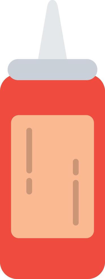 Sauce Flat Multicolored Icon Design vector