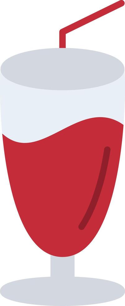 Milkshake Flat Multicolored Icon Design vector