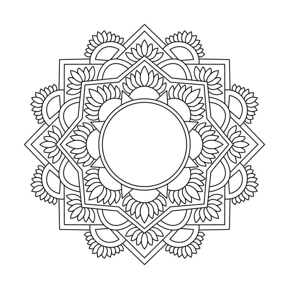 Floral Mandala Patterns An Artistic Coloring Book vector