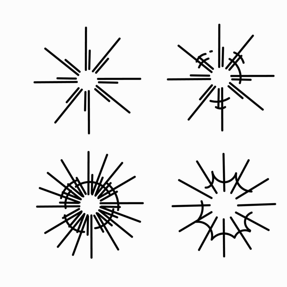 sunburst light illustration vector