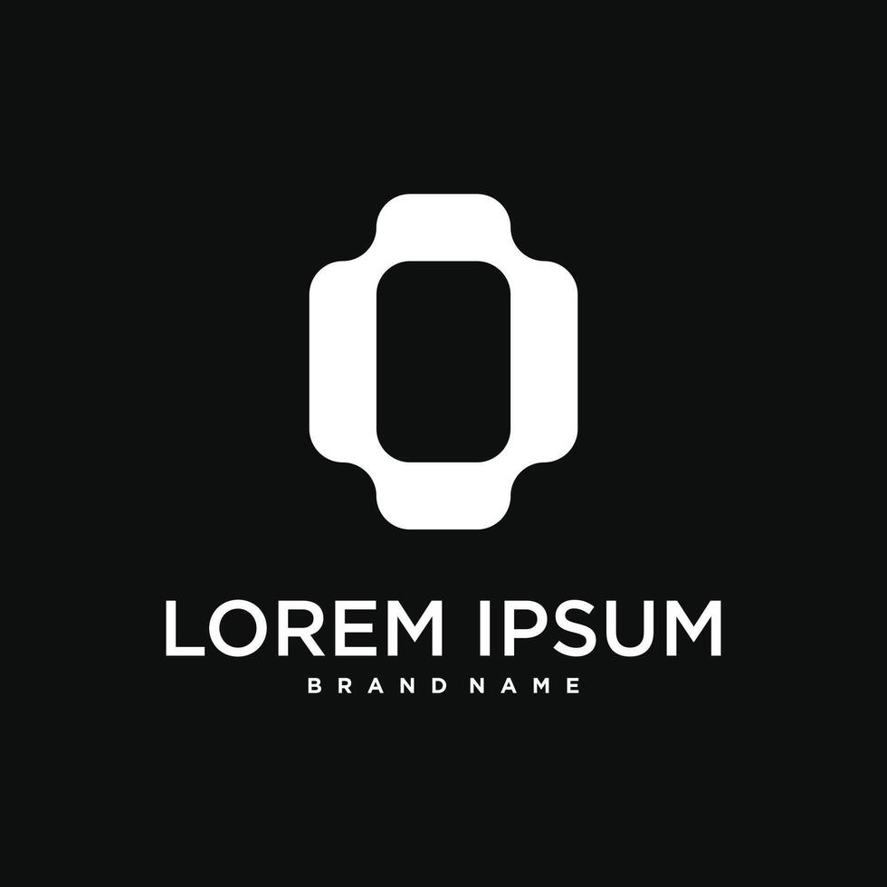 Initial letter O logo, abstract design vector