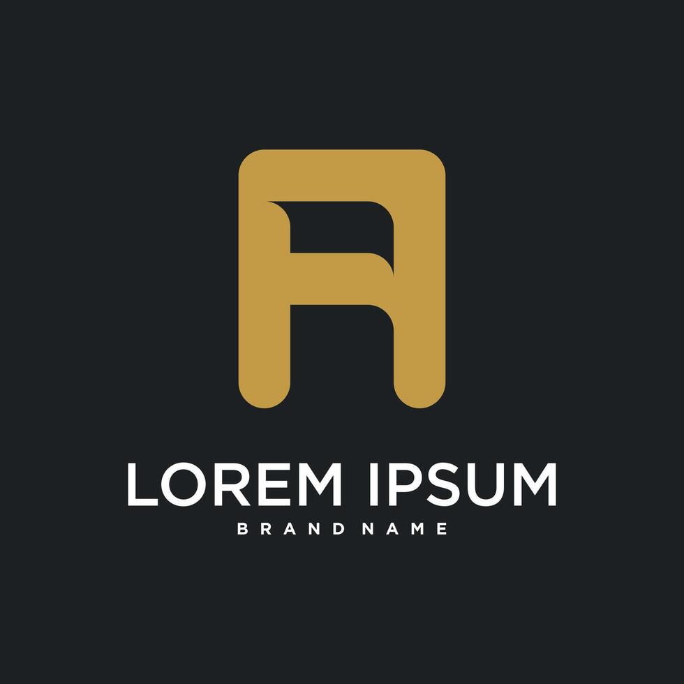 Initial letter A logo icon design vector