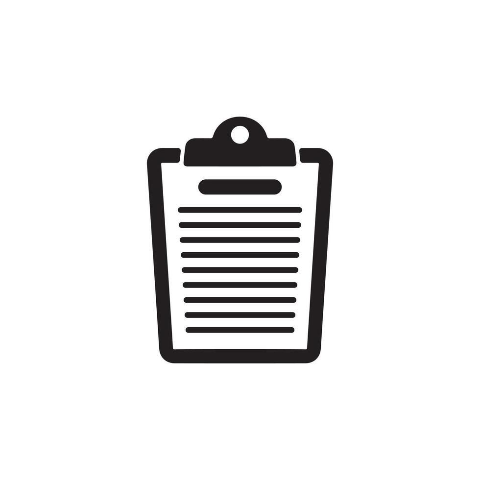 Medical report silhouette design symbol on a clean white background vector