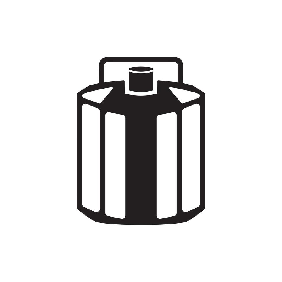 illustration of septic tank silhouette vector