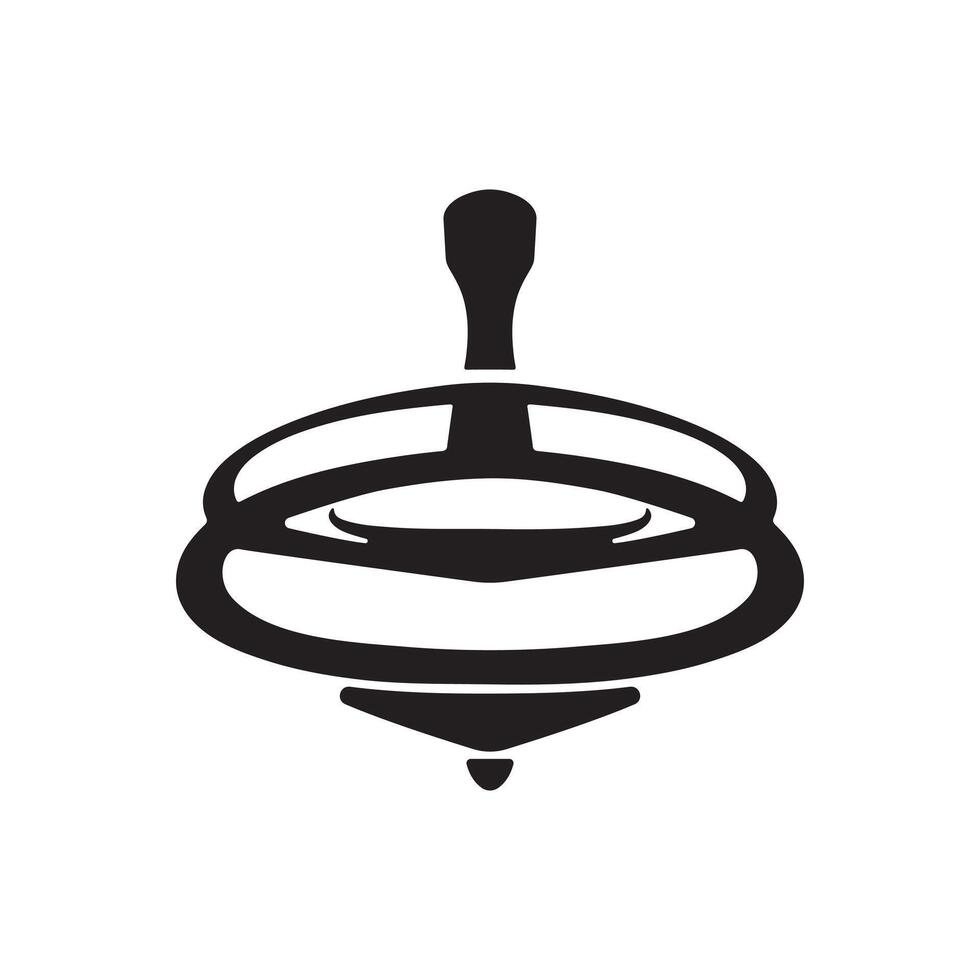 Whirligig icon in silhouette style vector