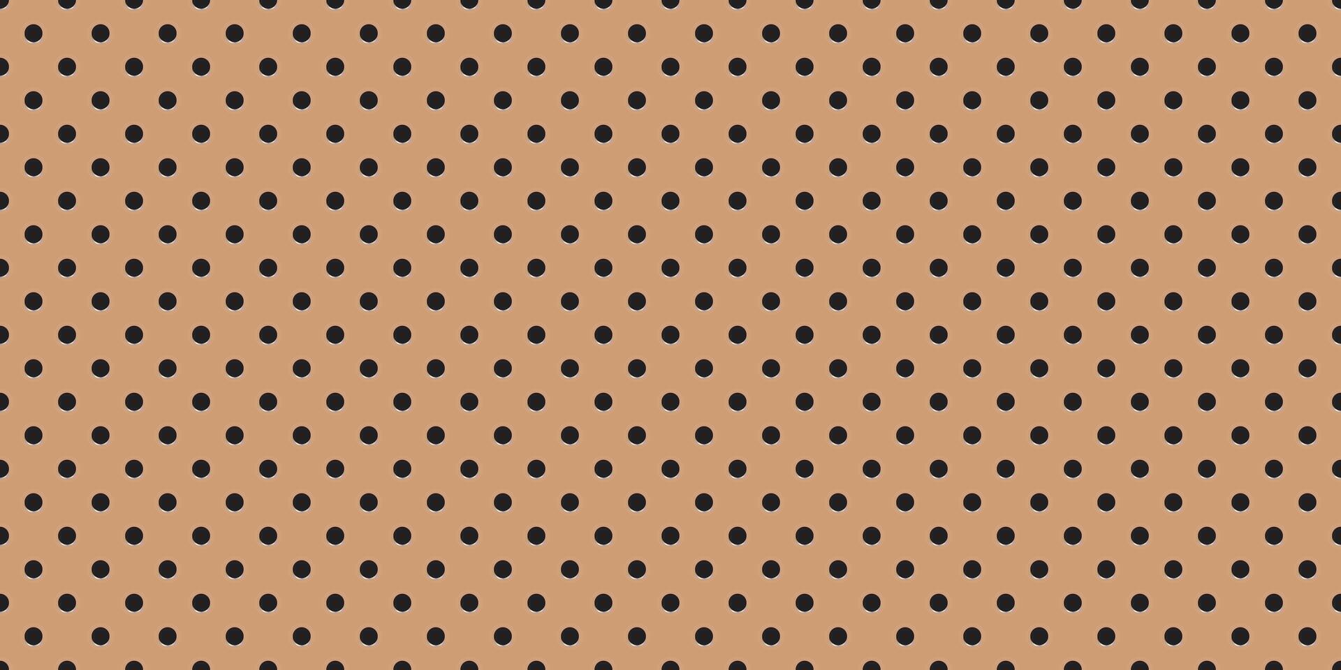Brown peg board perforated texture background material with circle holes seamless pattern board illustration. vector