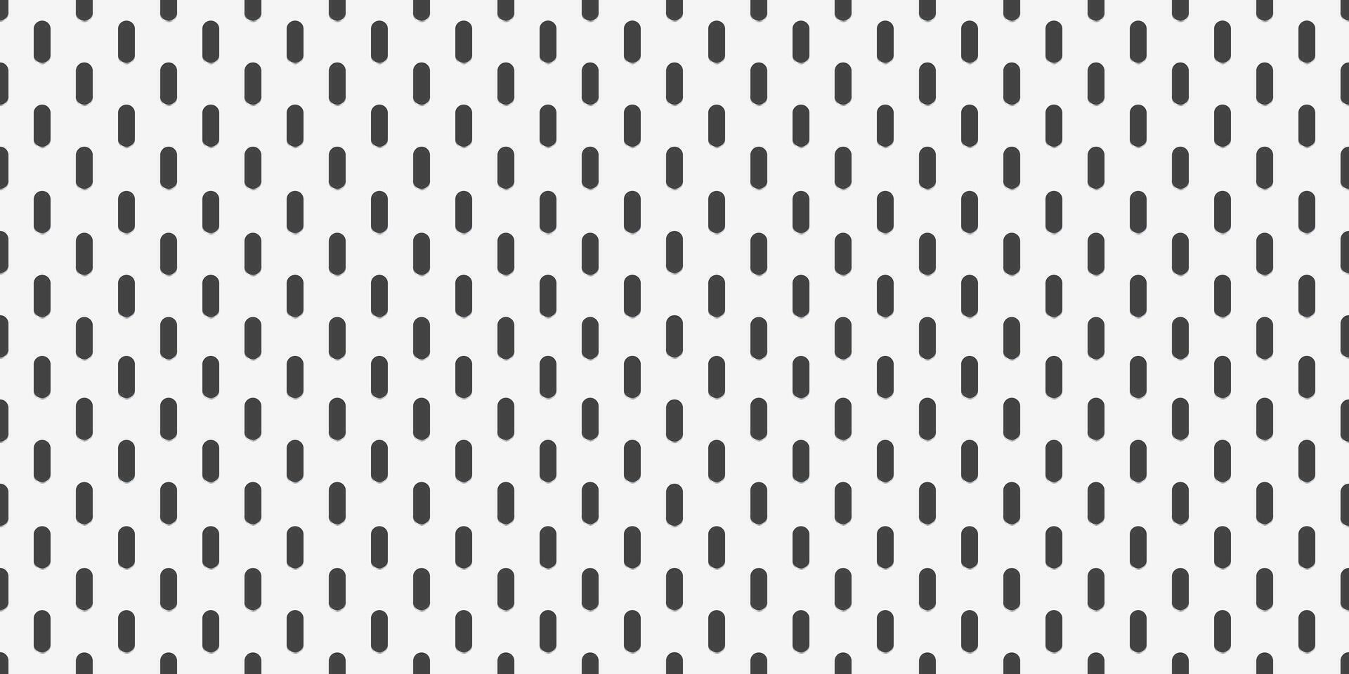 White peg board perforated texture background material with oval holes seamless pattern. vector