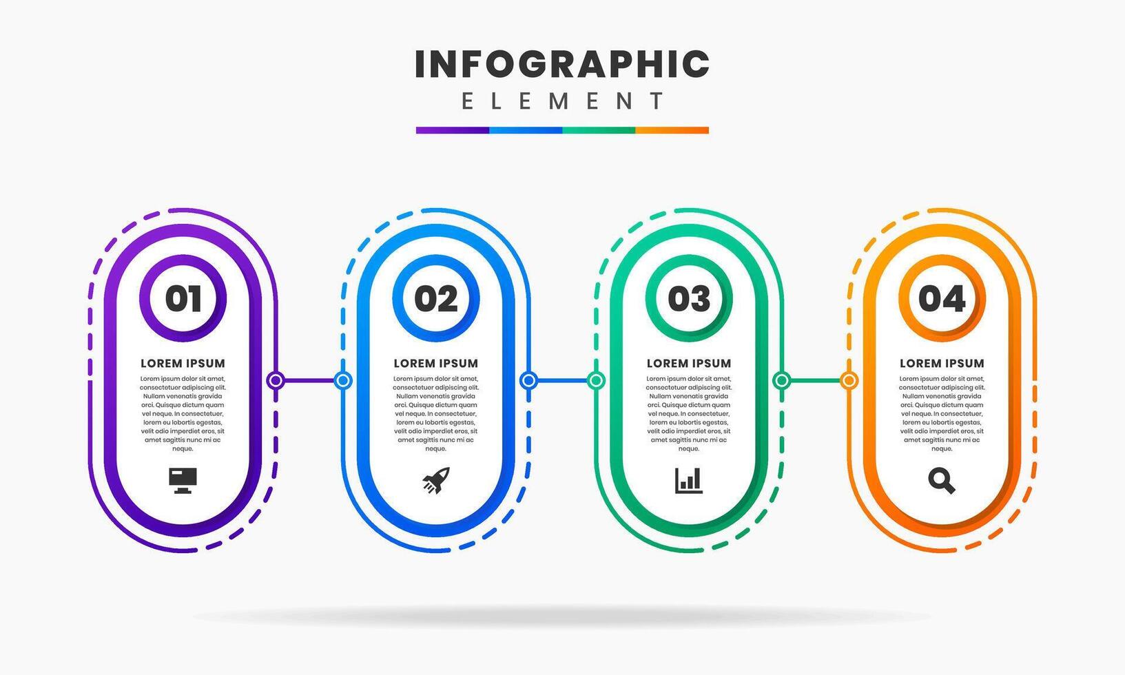 Timeline Infographic Element Design Template can be used for process diagram, presentations, workflow layout, banner, flow chart, vector