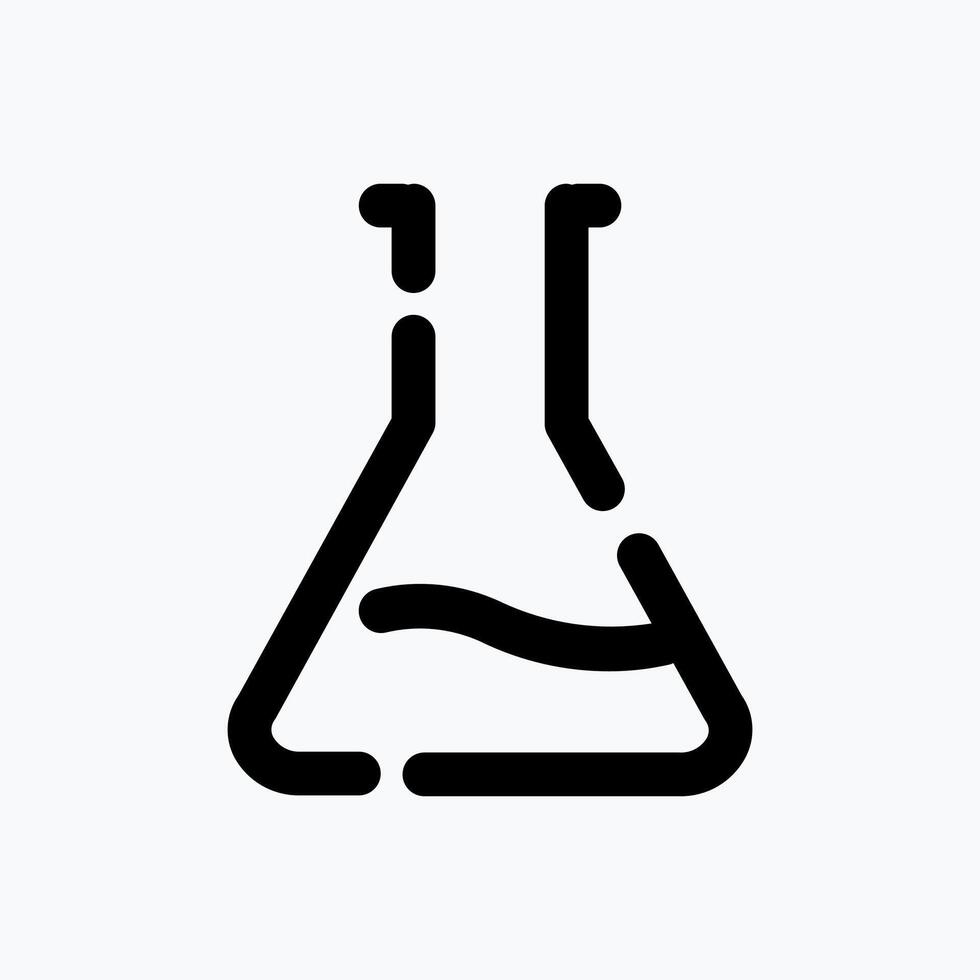 Flask Icon. Medical Icon. with Dotted Line Style. Perfect for Website Mobile app Presentation and any other projects. vector