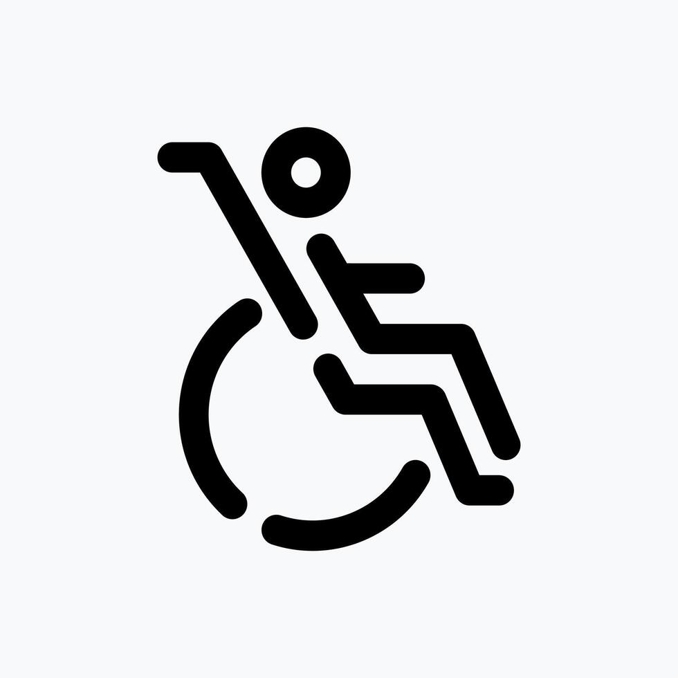 Handicap Icon. Medical Icon. with Dotted Line Style. Perfect for Website Mobile app Presentation and any other projects. vector