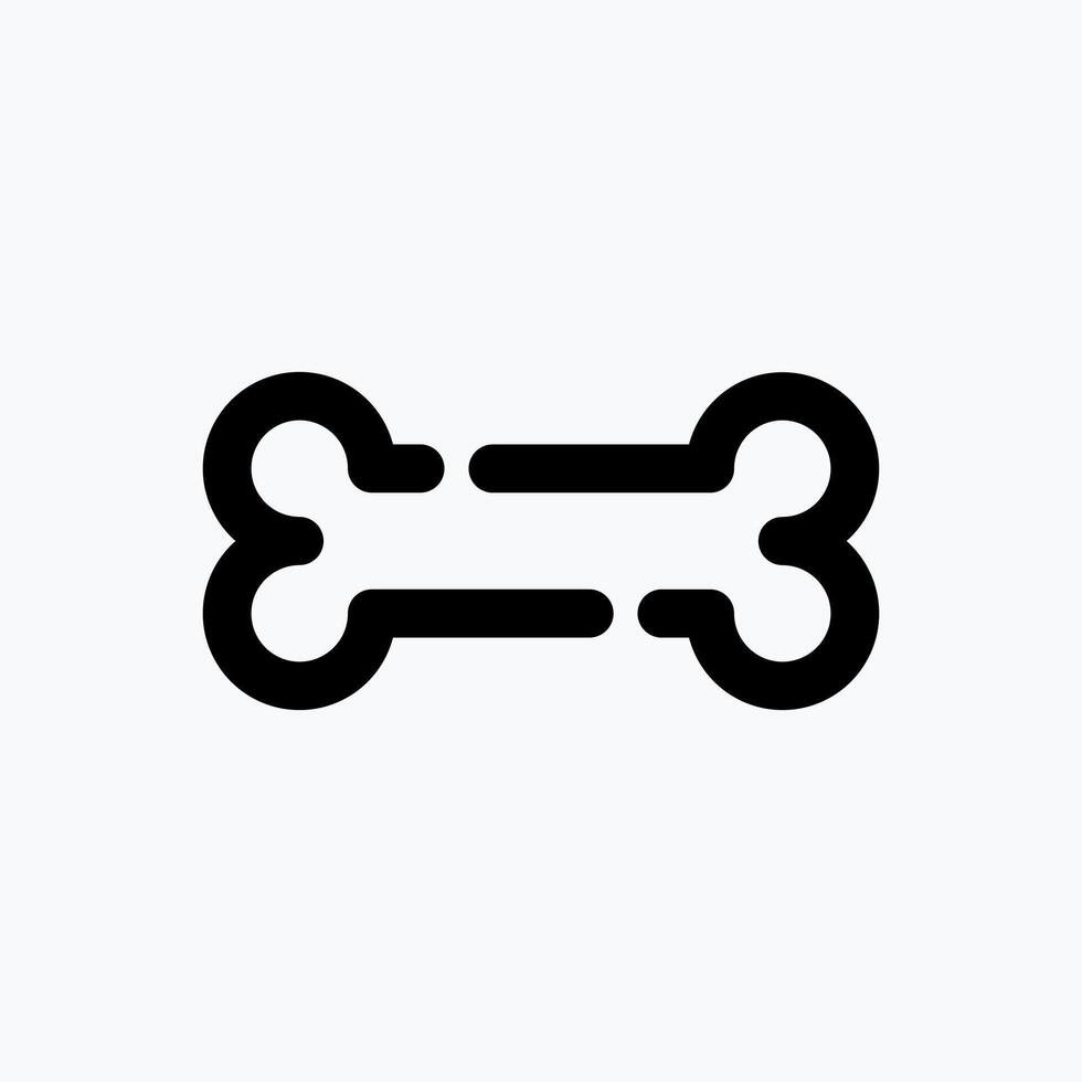 Bone Icon. Medical Icon. with Dotted Line Style. Perfect for Website Mobile app Presentation and any other projects. vector