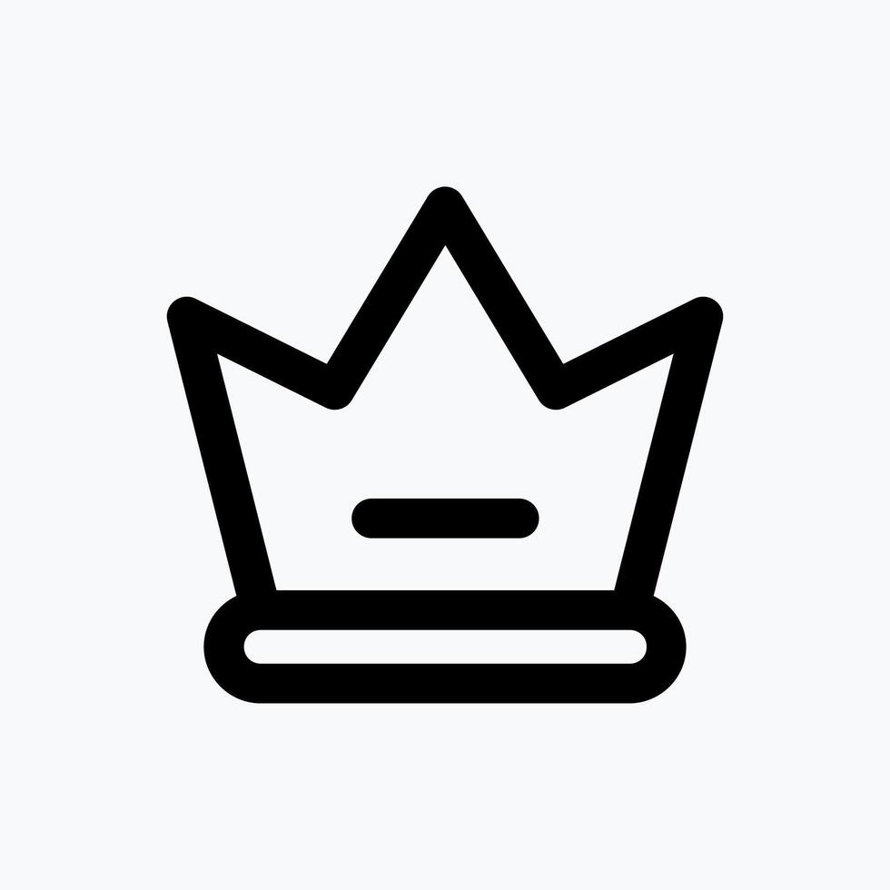 Crown Icon. Single Icon. with Line Style. Perfect for Website Mobile app Presentation and any other projects. vector