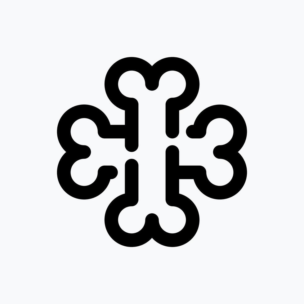 Bones Icon. Medical Icon. with Dotted Line Style. Perfect for Website Mobile app Presentation and any other projects. vector