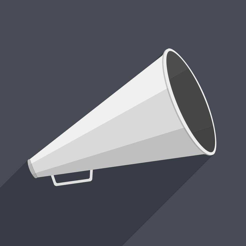 Megaphone icon, flat design vector