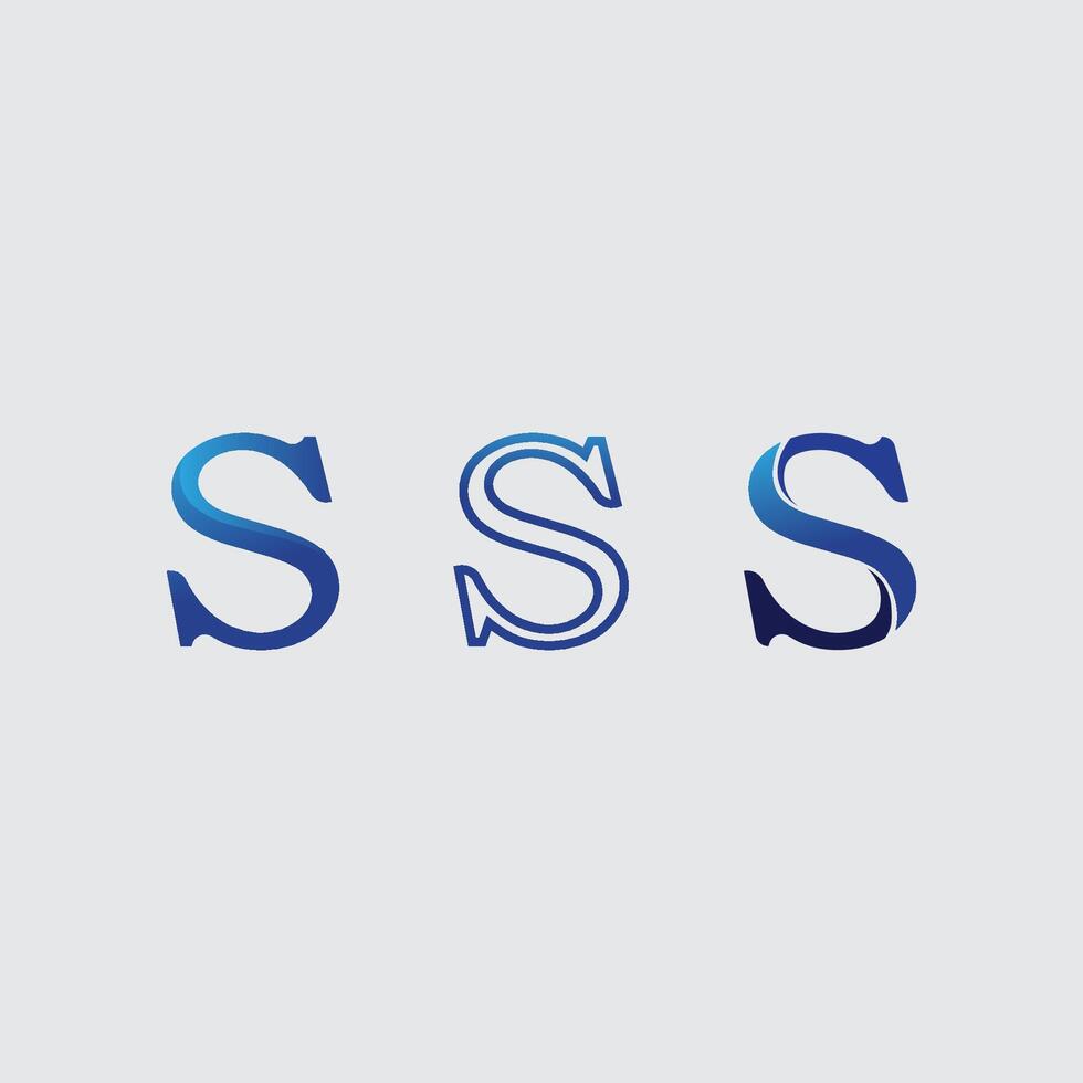 S logo design font icon stock image graphic icon identity vector