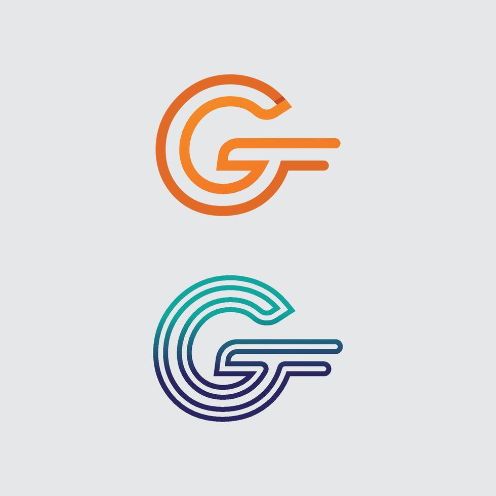 G logo design and G icon stock image graphic icon identity illustration vector